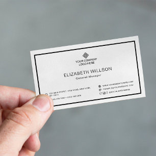 Minimalist Simple Professional Business Logo Business Card