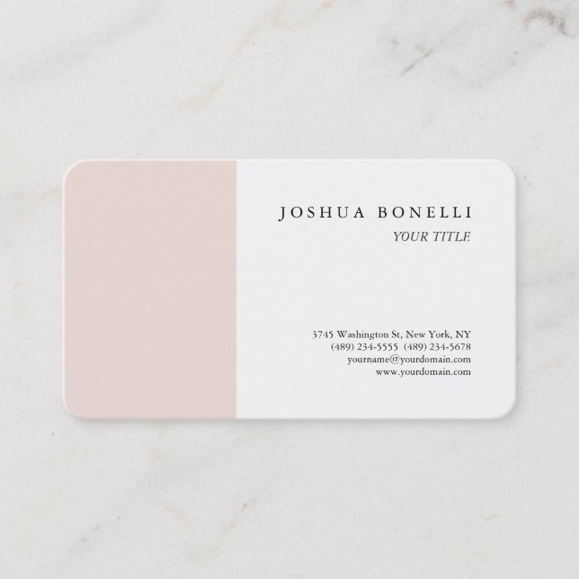 Minimalist Simple Professional Remarkable Business Card (Front)