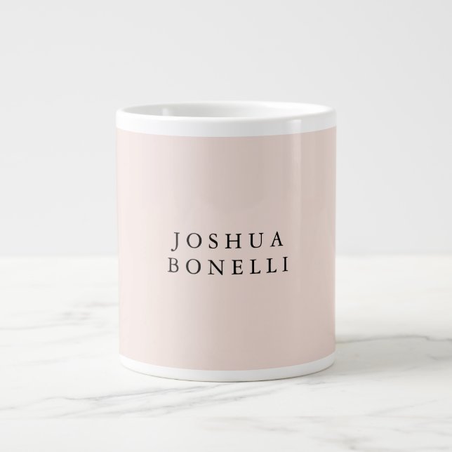 Minimalist Simple Professional Remarkable Large Coffee Mug (Front)
