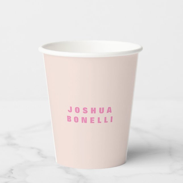 Minimalist Simple Professional Remarkable Paper Cups (Front)