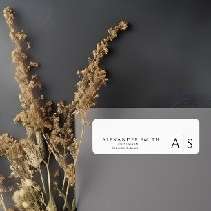 Minimalist Simple Professional Return Address