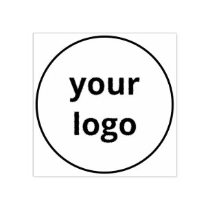 Minimalist Simple Round Circular Custom Business  Rubber Stamp