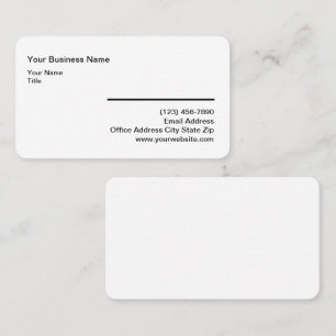 Minimalist Simple Rounded Corner Business Cards