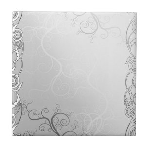 Minimalist simple silver grey template - customise tile