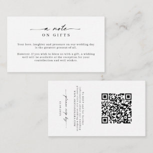 Minimalist Simple Wishing Well & RSVP Enclosure Ca