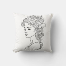 Minimalist Sketch Face Portrait Line Art Drawing