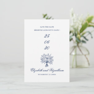 Minimalist Sketched Bridal Bouquet  Save The Date