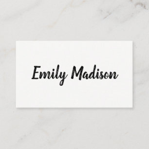 Minimalist / Sketchy Handwritten Business Card