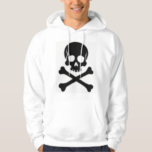 Minimalist Skull and Crossbones Unisex Hoodie