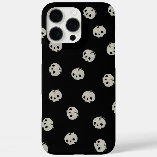  Minimalist Skull Pattern Aesthetic Phone case (Back)