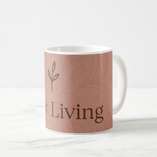 Minimalist "Slow Living"  Coffee Mug