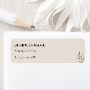 Minimalist Small Business Custom Return Address