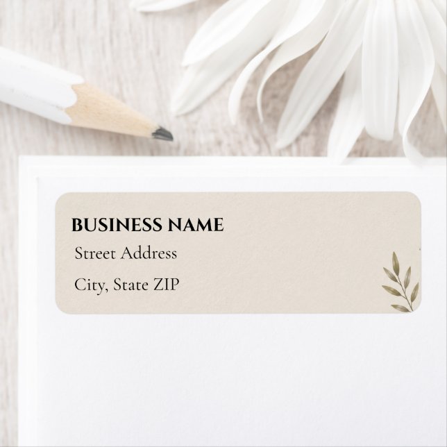 Minimalist Small Business Custom Return Address (Insitu)