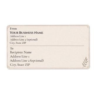 Minimalist Small Business Elegant Shipping