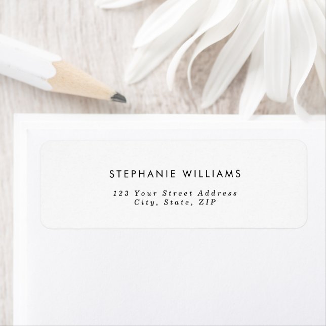 Minimalist Small Business Return Address Label (Insitu)