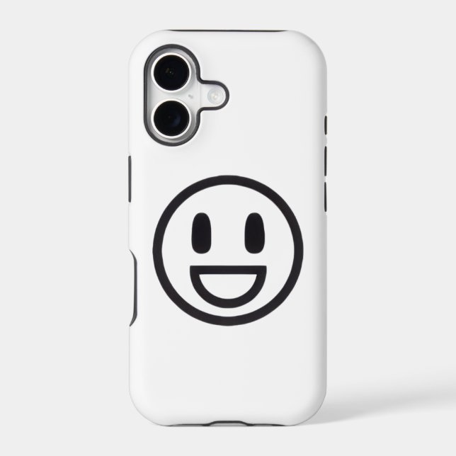 Minimalist Smiley Face Art - iPhone 17 Case (Back)