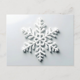 Minimalist Snowflake Christmas Card