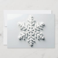 Minimalist Snowflake Christmas Card