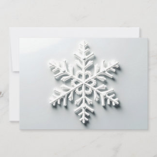 Minimalist Snowflake Christmas Card
