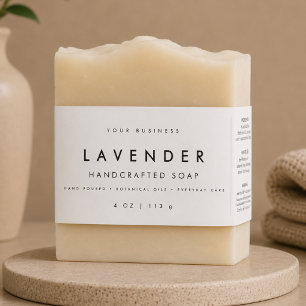 Minimalist Soap Small Business Belly Band Label