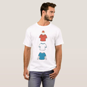 Minimalist Soccer Team Lineup Custom Sports Gear T-Shirt