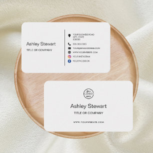 Minimalist Social media Logo Website Modern Business Card