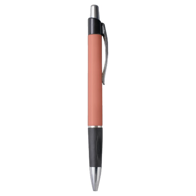 Minimalist Solid Colour Pen - Terracotta (Bottom (Vertical))