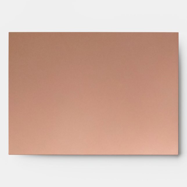 Minimalist Solid Peach Envelope (Front)