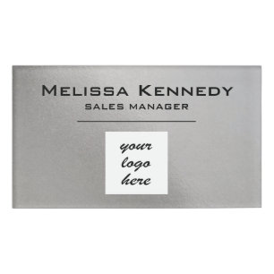 minimalist solid silver custom personalized  name tag
