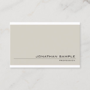 Minimalist Sophisticated Design Modern Plain Business Card