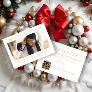 Minimalist Sophisticated Photo Wedding Holidays Save The Date