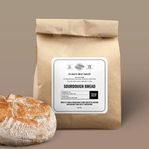 Minimalist Sourdough Bread Cottage Law Label