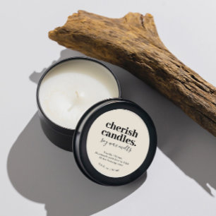 Minimalist Soy Candle Tin Label