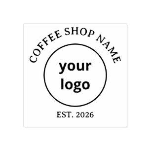 Minimalist Speciality Coffee Shop Logo Wood Stamp