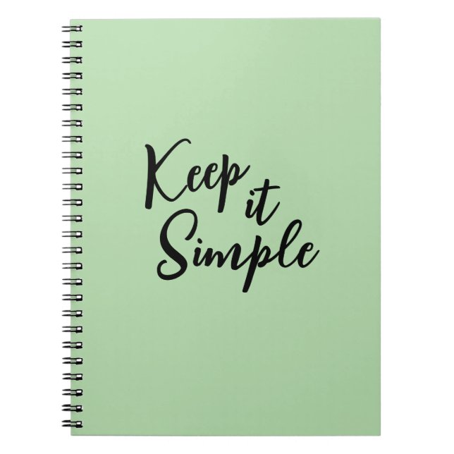 Minimalist Spiral Notebook | Aesthetic Journal (Front)