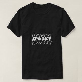 Minimalist Spooky – Halloween Typography Art T-Shirt