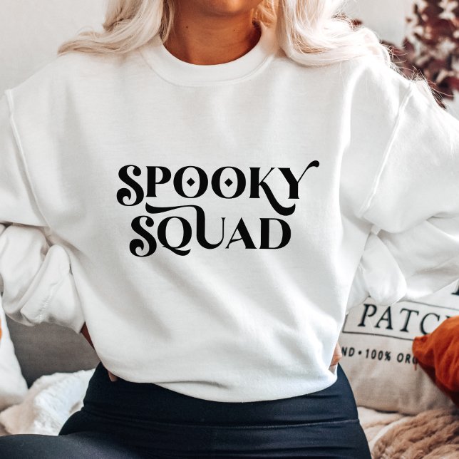 Minimalist Spooky Squad Halloween Sweatshirt (Creator Uploaded)