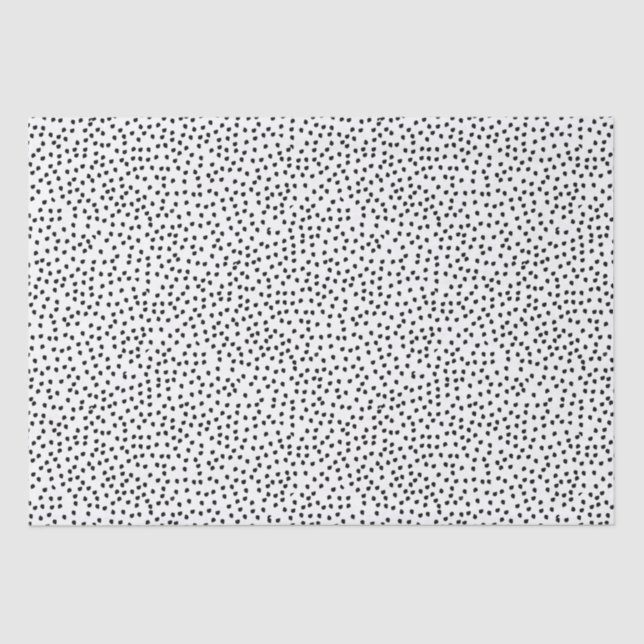 Minimalist Spots Simple Modern Cute Dalmatian Tissue Paper (Front)
