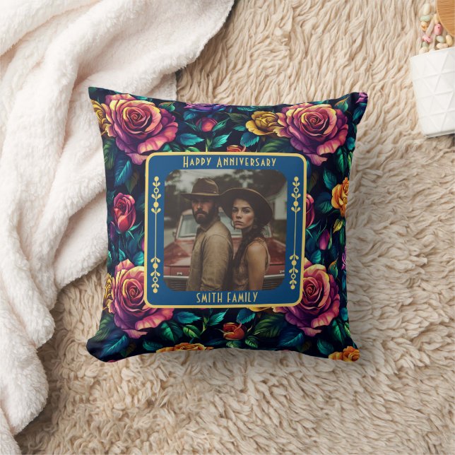 Minimalist Spouse 10Th Anniversary Throw Pillow  (Blanket)