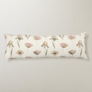 Minimalist Spring Floral Body Pillow