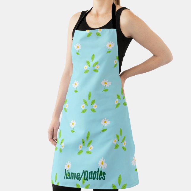 Minimalist Spring Floral Pattern Apron (Insitu)