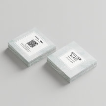 Minimalist Square Design with QR Code