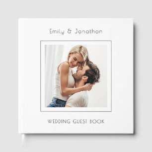 Minimalist Square Photo Wedding Guest Book