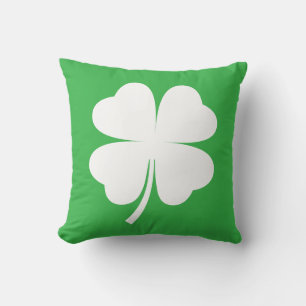 Minimalist St. Patrick’s Day Clover Design Cushion
