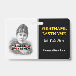 Minimalist Staff/Employee Portrait Badge ID Badge