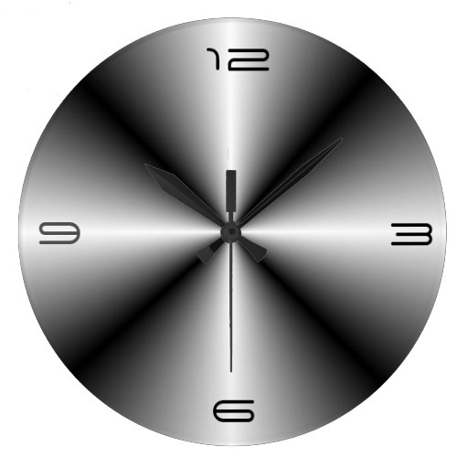 Image of Minimalist Stainless Steel Look>Wall Clock