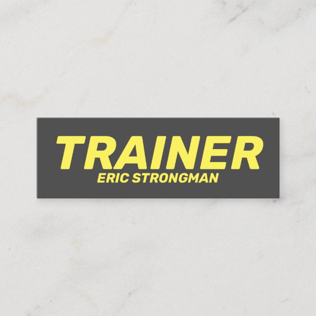 Minimalist stand out style mini business card (Front)