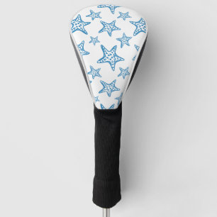 Minimalist Starfish Coastal Pattern (2) Golf Head Cover