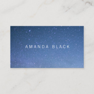 Minimalist Starry Business Card