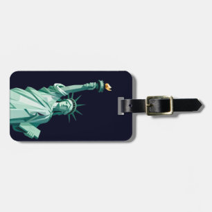 Minimalist Statue of Liberty Luggage Tag